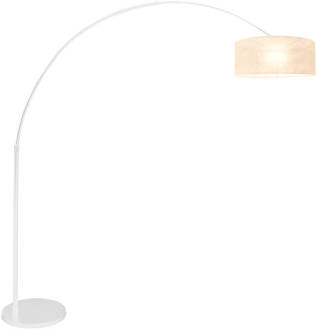 Sparkled Light vloerlamp metaal 230 cm hoog grijs Wit