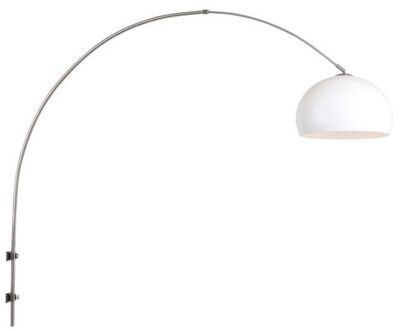 Sparkled Light wandlamp staal met witte kunststof bol Grijs