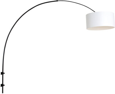 Sparkled Light wandlamp zwart met wit boog kap ?40 cm