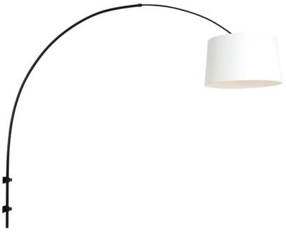 Sparkled Light wandlamp zwart met wit linnen boog ?45 cm