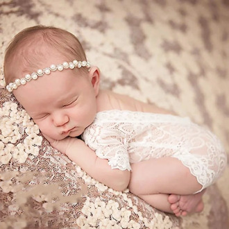Sparkling Pearls Baby Head Band Princess Rhinestones Baby Girls Headbands Elastic Hairbands Newborn Photography Props