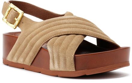 Sparks Dames Sandalen Van Beige Suède - EU 38 / UK 5