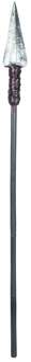 spartaanse speer uitneembaar zwart 150 cm