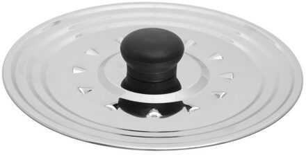 Spatdeksel - voor pannen van 16/18/20 cm - RVS - pannendeksel