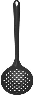 Spatel/bakspaan - zwart - rond - 33 cm - kunststof - keukengerei