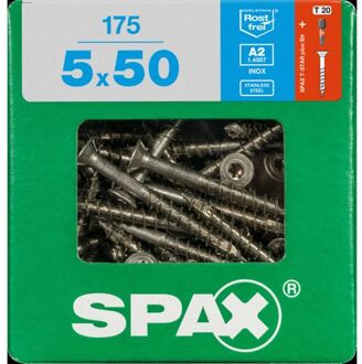 Spax 5X50 inox roestvrij torx T20 met bit