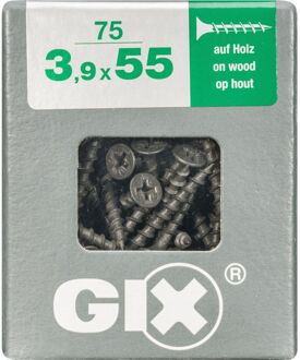Spax Gipsplaatschroef Gefosfateerd Trompetkop Phillips Ph2 - 3,9x55mm - 75 Stuks