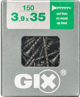 Spax Gipsplaatschroef Gefosfateerd Zwart Trompetkop Phillips Ph2 - 3,9x35mm - 150 Stuks