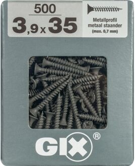 Spax Gipsplaatschroef Gefosfateerd Zwart Trompetkop Phillips Ph2 - 3,9x35mm - 500 Stuks