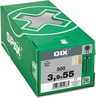 Spax Gipsplaatschroef Gix B Grove Draad - Gefosfateerd Staal Ø3,9x55mm 500 St