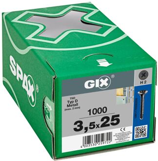 Spax Gipsplaatschroef Gix D Boorpunt - Gefosfateerd Staal Ø3,5x25mm 1000 St