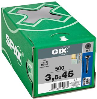 Spax Gipsplaatschroef Gix D Boorpunt - Gefosfateerd Staal Ø3,5x45mm 500 St