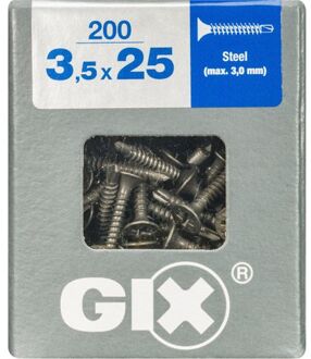 Spax Gipsplaatschroef Metaal Gix 3.5x25mm 200 Stuks