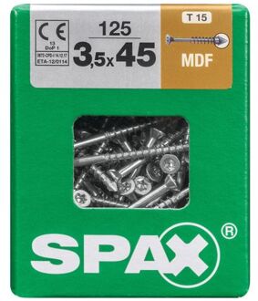 Spax Schroef Voor Mdf 't-star' Wirox 3.5x45mm 125 Stuks