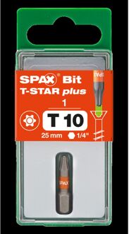 Spax Schroefbit - T-star Plus - T10 Zeskant 1/4" - 25mm