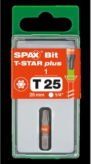 Spax Schroefbit - T-star Plus - T25 1/4" - 25mm