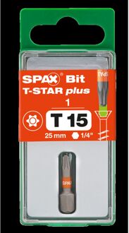 Spax Schroefbit - T-star Plus - Torx T15 1/4" - 25mm