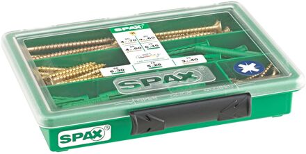 Spax Schroeven Assortiment Yellox Verzonken Kop Pozi - 3,5x40/4,5x70mm - 130 Stuks