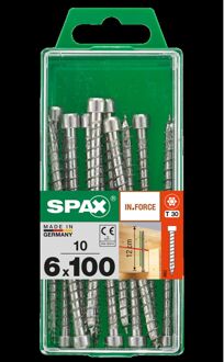 Spax Spaanplaatschroef T-star Wirox Cilinderkop Torx T30 - 6x100mm - 10 Stuks