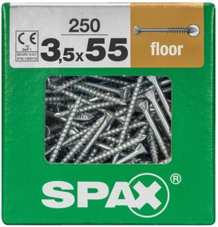 Spax Spaanplaatschroef T-star Wirox Verzonken Kop Torx T10 - 3,5x55mm - 250 Stuks