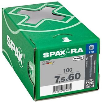 Spax Spax-RA Kozijnschroeven torx platverzonken kop T30 7.5 x 60mm