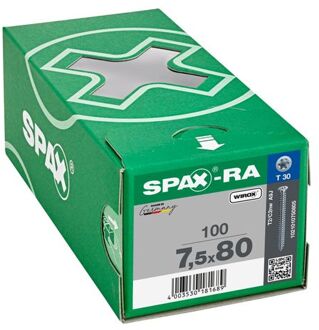 Spax Spax-RA Kozijnschroeven torx platverzonken kop T30 7.5 x 80mm