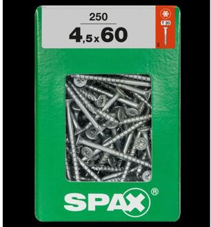 Spax Universeel Schroef 't-star' Wirox 4.5x60mm 250 Stuks