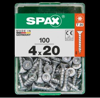 Spax Universeel Schroef 't-star' Wirox 4x20mm 100 Stuks
