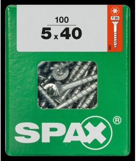 Spax Universeel Schroef 't-star' Wirox 5x40mm 100 Stuks
