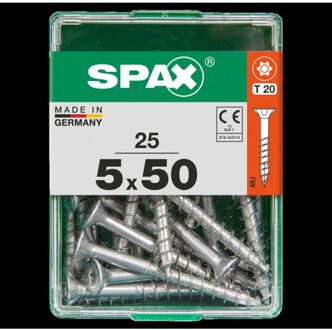Spax Universeel Schroef 't-star' Wirox 5x50mm 25 Stuks