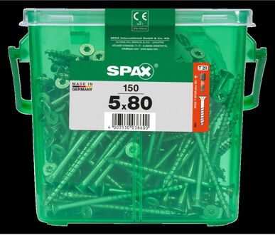 Spax Universeel Schroef 't-star' Wirox 5x80mm 150 Stuks