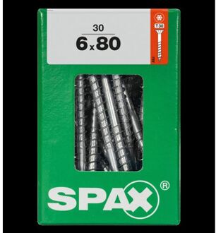 Spax Universeel Schroef 't-star' Wirox 6x80mm 30 Stuks