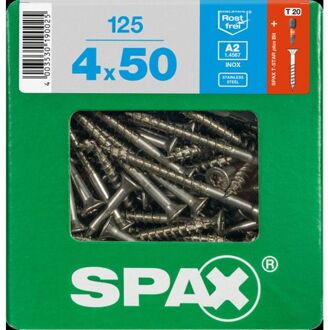 Spax Universeelschroef T-star + A2 Inox 50x4mm 125 St