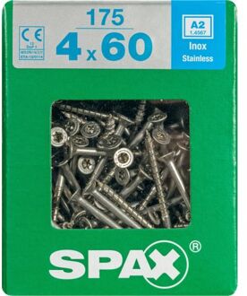 Spax Universeelschroef T-star + A2 Inox 60x4mm 175 St