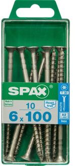 Spax Universeelschroef T-star + A2 Inox 6x100mm 10 St