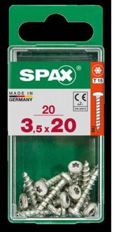 Spax Universele Schroef Ronde Kop 3,5x20mm 20 Stuks