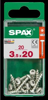 Spax Universele Schroef Ronde Kop 3,5x20mm 20 Stuks