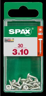 Spax Universele Schroef Ronde Kop 3x10mm 30 Stuks