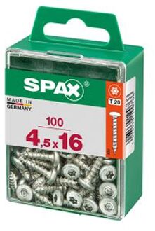 Spax Universele Schroef Ronde Kop 4,5x16mm 100 Stuks