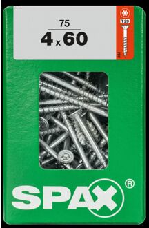 Spax Universele Schroef Staal Verzonken Kop Torx - 4x60mm - 75 Stuks