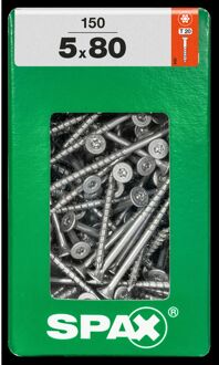 Spax Universele Schroef Staal Verzonken Kop Torx - 5x80mm - 150 Stuks