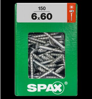 Spax Universele Schroef Staal Verzonken Kop Torx - 6x60mm - 150 Stuks