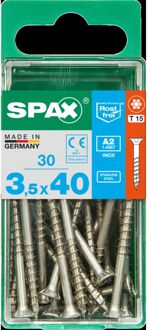 Spax Universele Schroef T-star Rvs Verzonken Kop Torx - 3,5x40mm - 30 Stuks