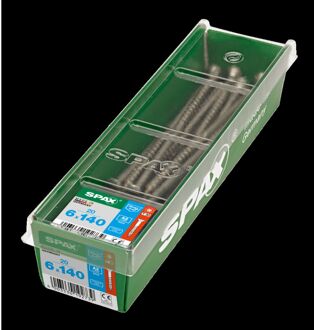 Spax Universele Schroef T-star Rvs Verzonken Kop Torx T30 - 6x140mm - 20 Stuks