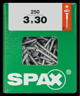 Spax Universele Schroef T-star Verzonken Kop - 3x30mm - 250 Stuks