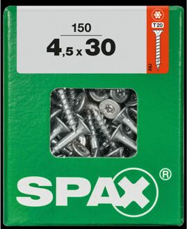 Spax Universele Schroef T-star Verzonken Kop Torx - 4,5x30mm - 150 Stuks