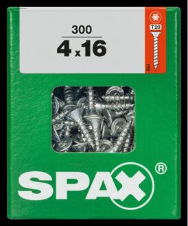 Spax Universele Schroef T-star Verzonken Kop Torx - 4x16mm - 300 Stuks