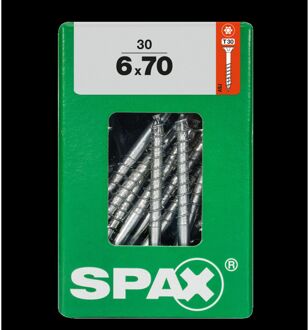 Spax Universele Schroef T-star Verzonken Kop Torx - 6x70mm - 30 Stuks