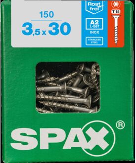 Spax Universele Schroef T-star Verzonken Kop Torx T15 - 3,5x30mm - 150 Stuks