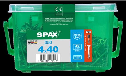 Spax Universele Schroef T-star Verzonken Kop Torx T20 - 4x40mm - 350 Stuks